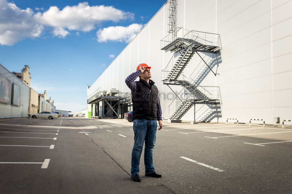 Similar – Refinery worker on petrochemical factory