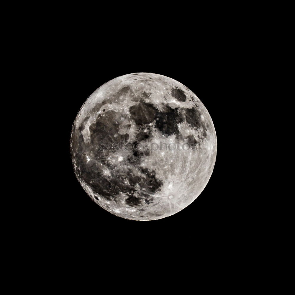 Image, Stock Photo full moon