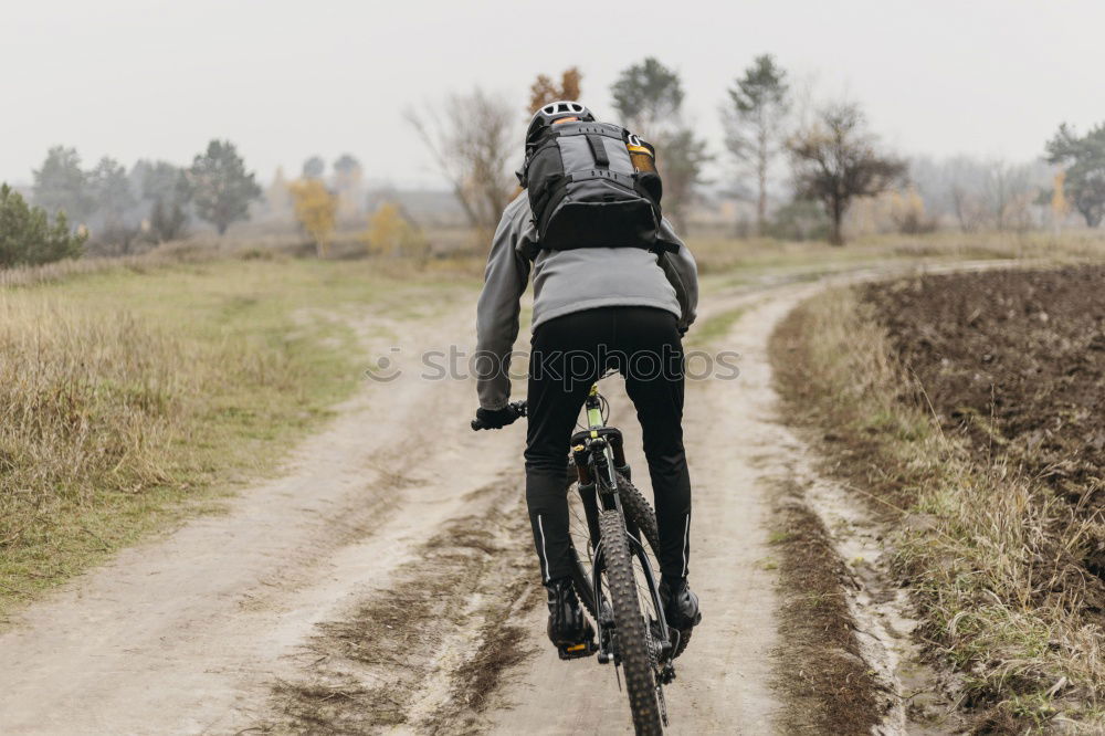 Similar – Cyclist Riding the Bike at Sunset. Sport Concept.