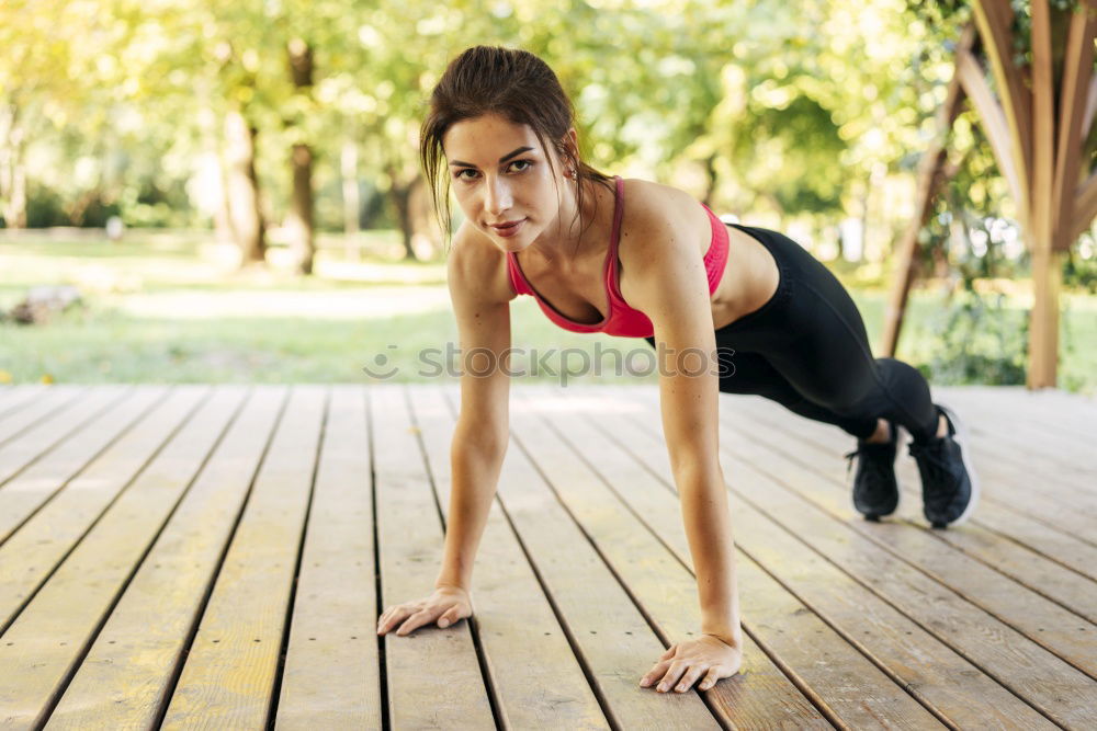 Similar – Image, Stock Photo Training at park Sports