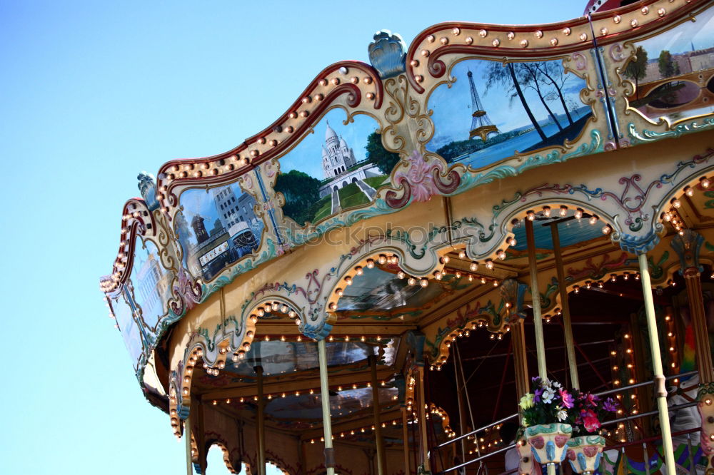 Similar – Volksfest Achterbahn