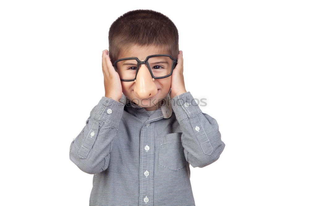 Similar – Image, Stock Photo smiling little boy with funny face