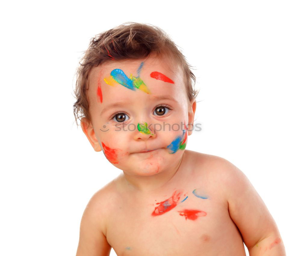 Similar – Child dressed and made up as a lion at carnival