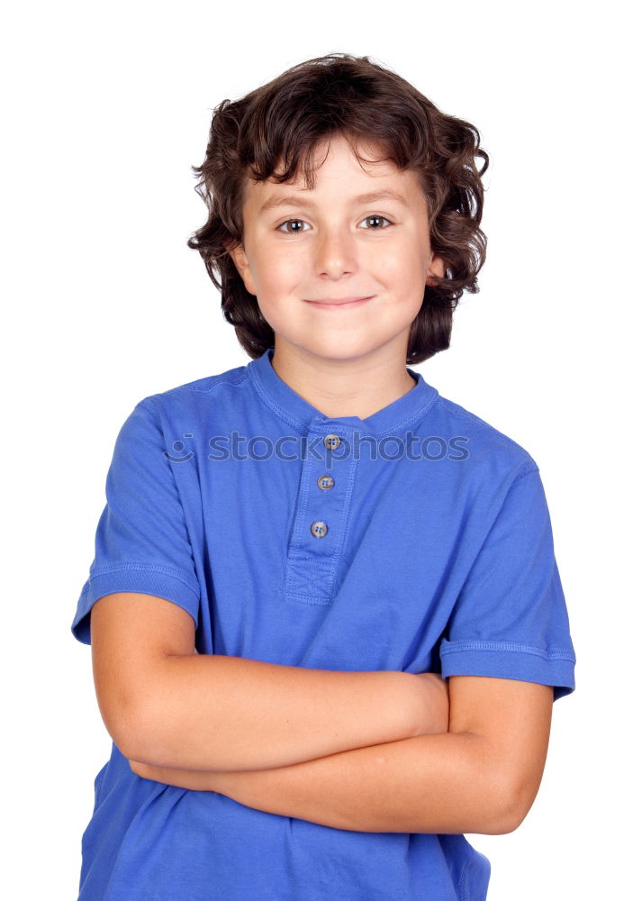 Similar – Image, Stock Photo Funny child with ten years old