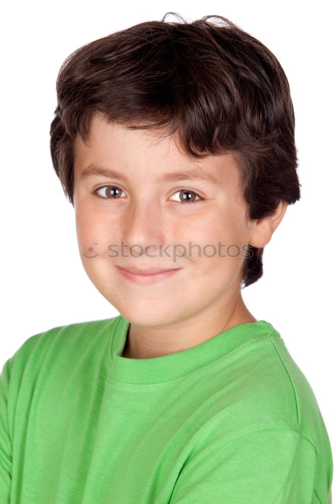 Similar – Image, Stock Photo Nice preteen boy Joy Happy