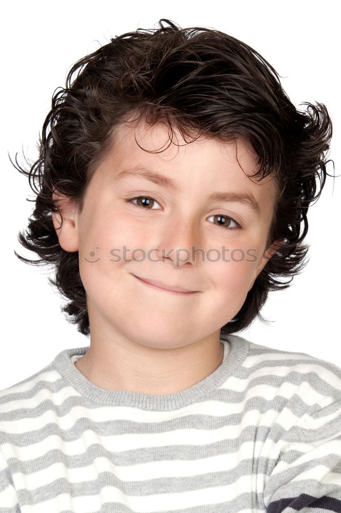 Similar – Image, Stock Photo Nice preteen boy Joy Happy