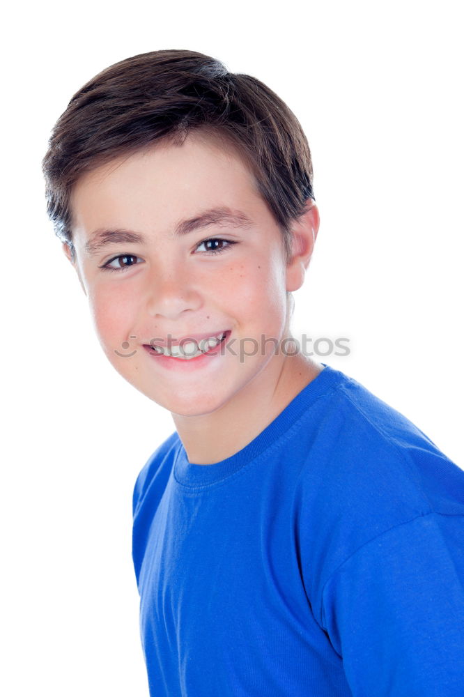 Similar – Image, Stock Photo Funny child with ten years old