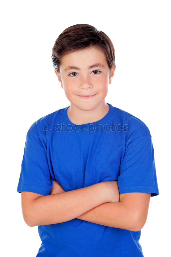 Similar – Image, Stock Photo Funny child with ten years old