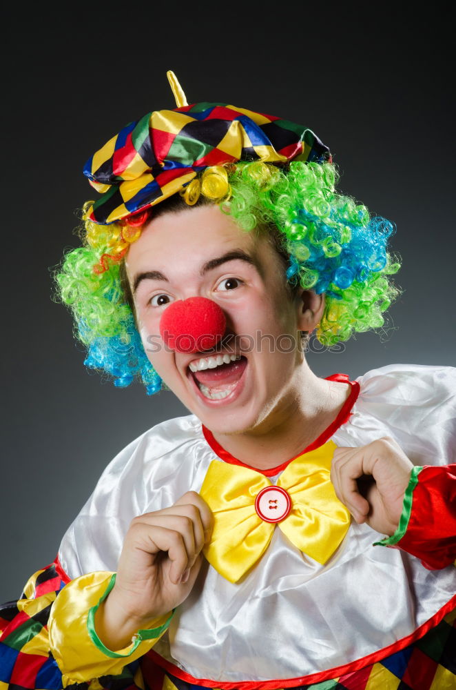 Similar – Image, Stock Photo Child with clown nose