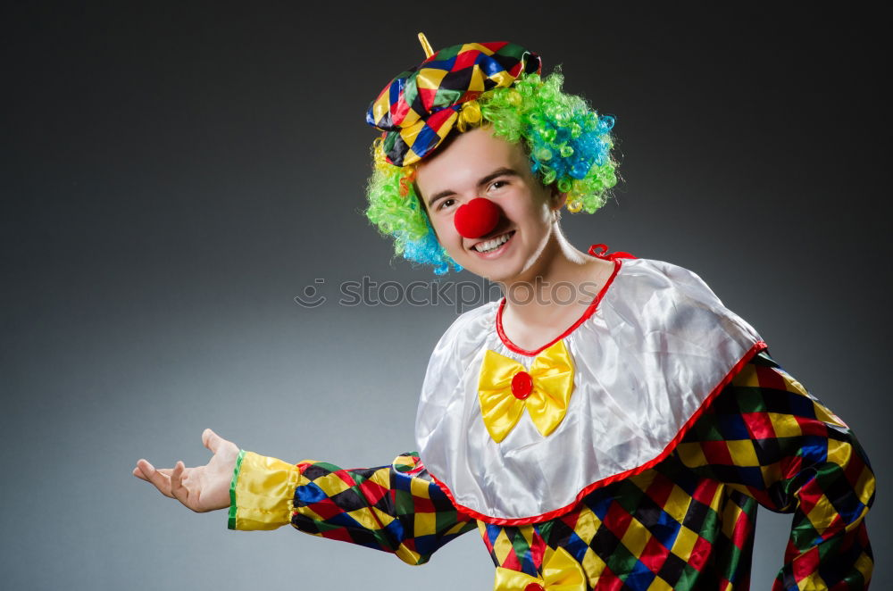 Similar – Image, Stock Photo Child with clown nose