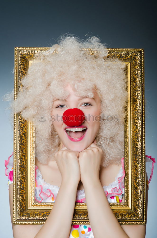 Similar – Image, Stock Photo red balloon clown nose