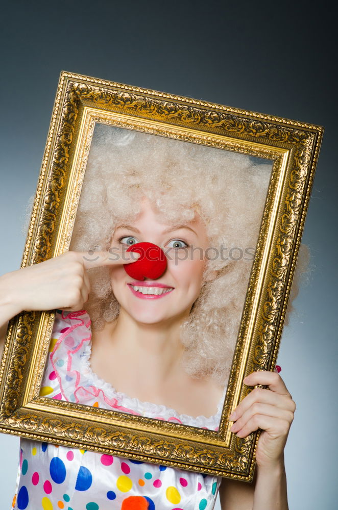 Similar – Image, Stock Photo red balloon clown nose