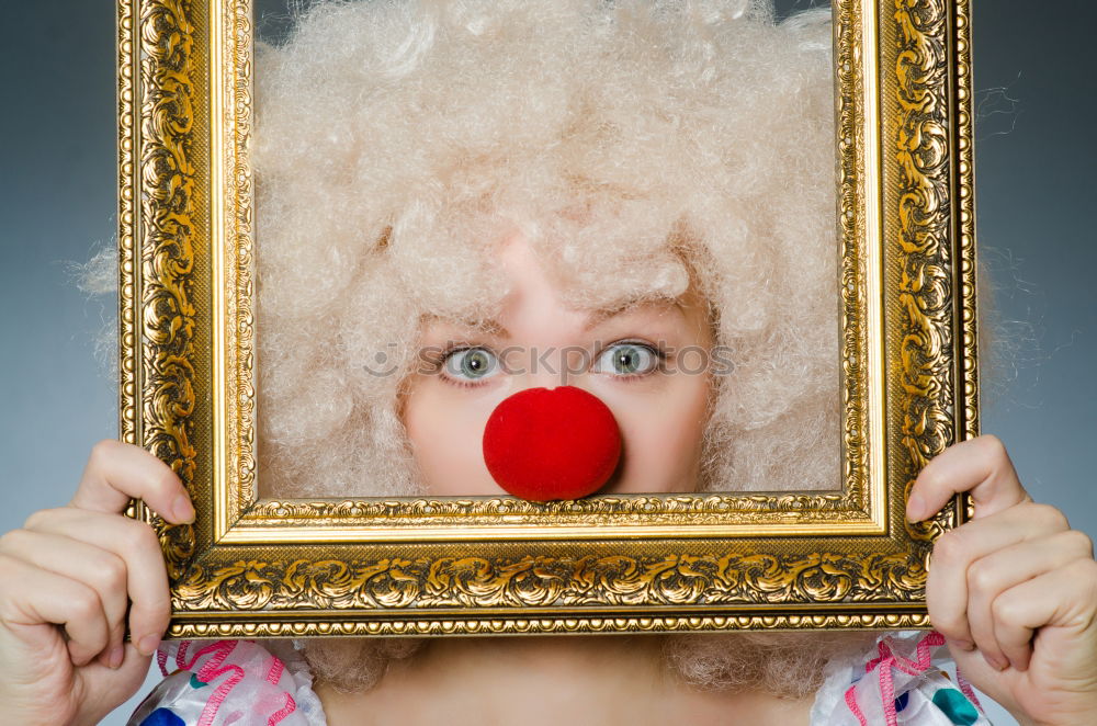 Similar – Image, Stock Photo red balloon clown nose