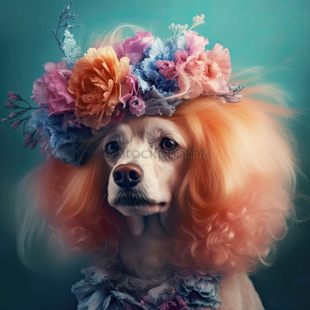 Similar – Image, Stock Photo Human horse eating flowers