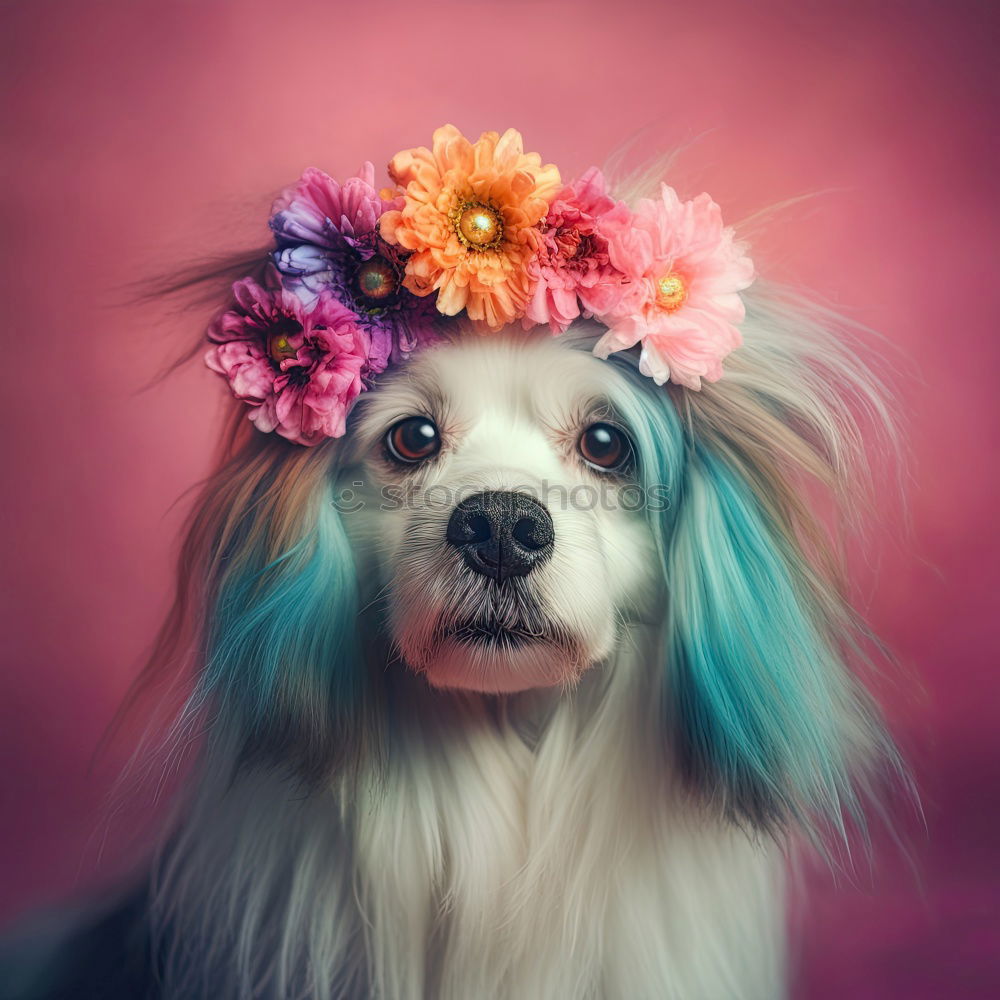 Similar – Image, Stock Photo Human horse eating flowers