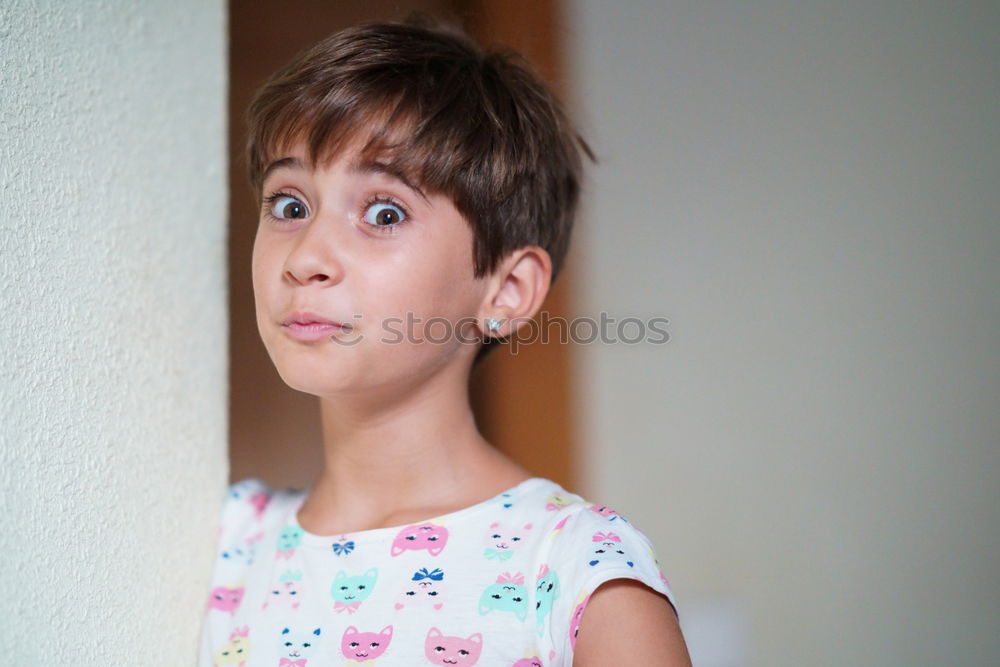 Similar – Image, Stock Photo Portrait of a teenager squatting