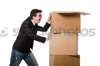 Similar – Girl in a moving box