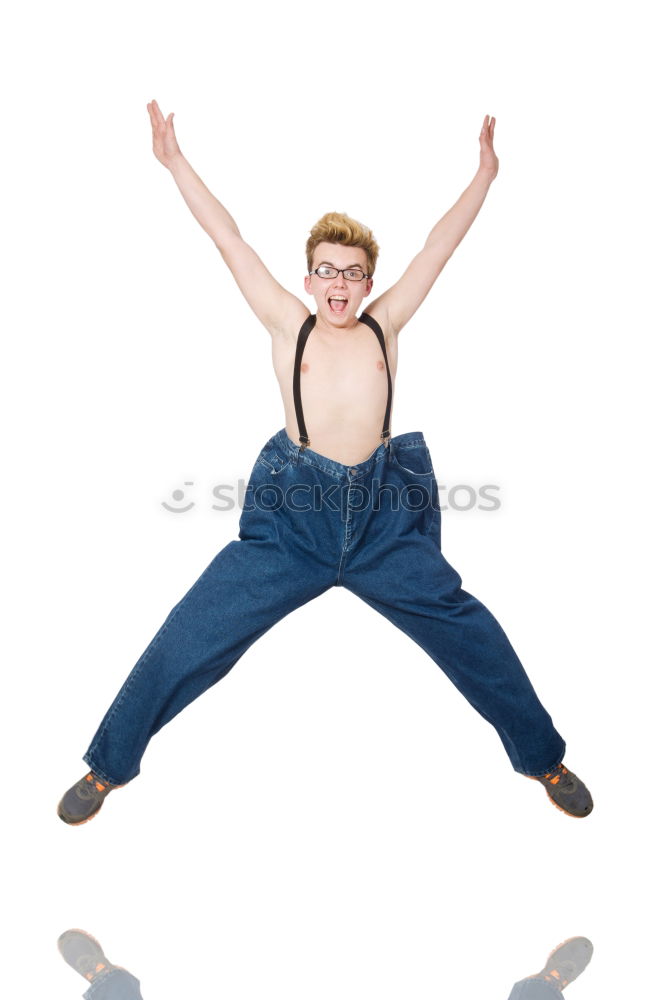 Similar – Young man having fun at the beach