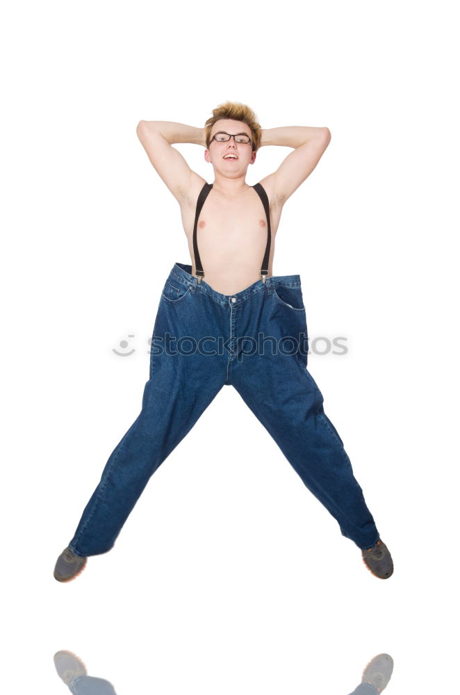 Similar – Image, Stock Photo Man doing yoga in nature.