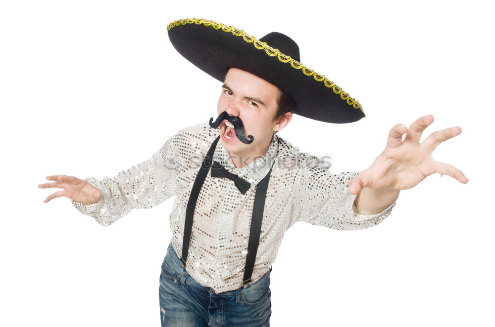 Similar – Image, Stock Photo Cowboy figure with moustache on fingers