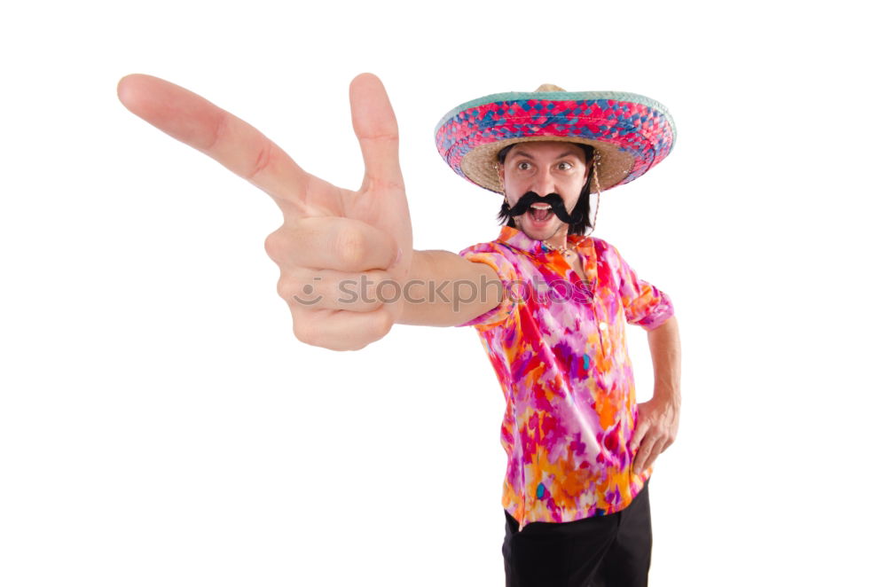 Similar – Image, Stock Photo Cowboy figure with moustache on fingers