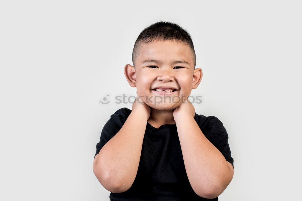 Similar – asian boy alone in the house,