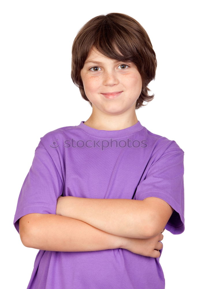 Similar – Image, Stock Photo Funny child with ten years old