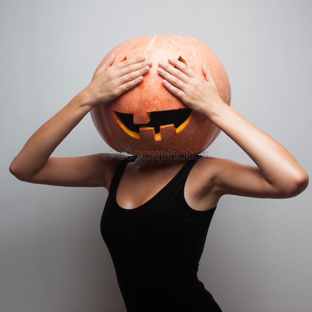 Similar – Pumpkin head jun.