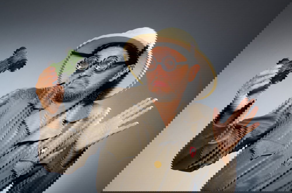 Similar – Image, Stock Photo Retro Man Human being
