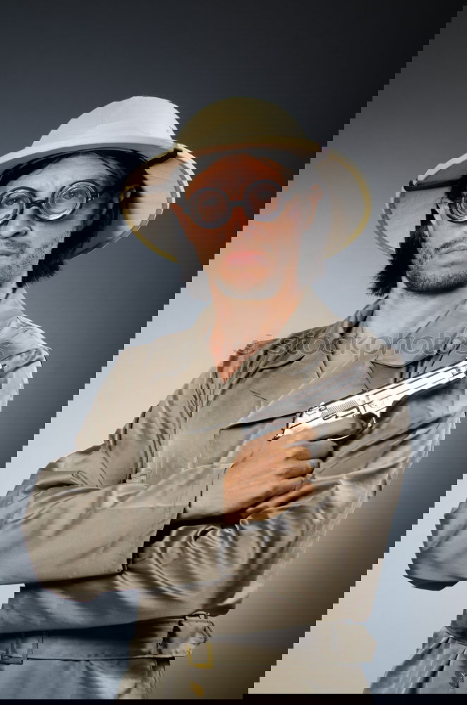 Similar – Image, Stock Photo Portrait of a man in a jumpsuit