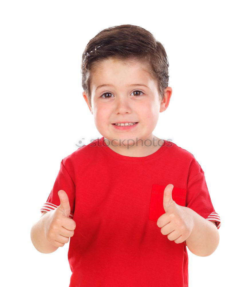 Similar – Beautiful little boy with red shirt