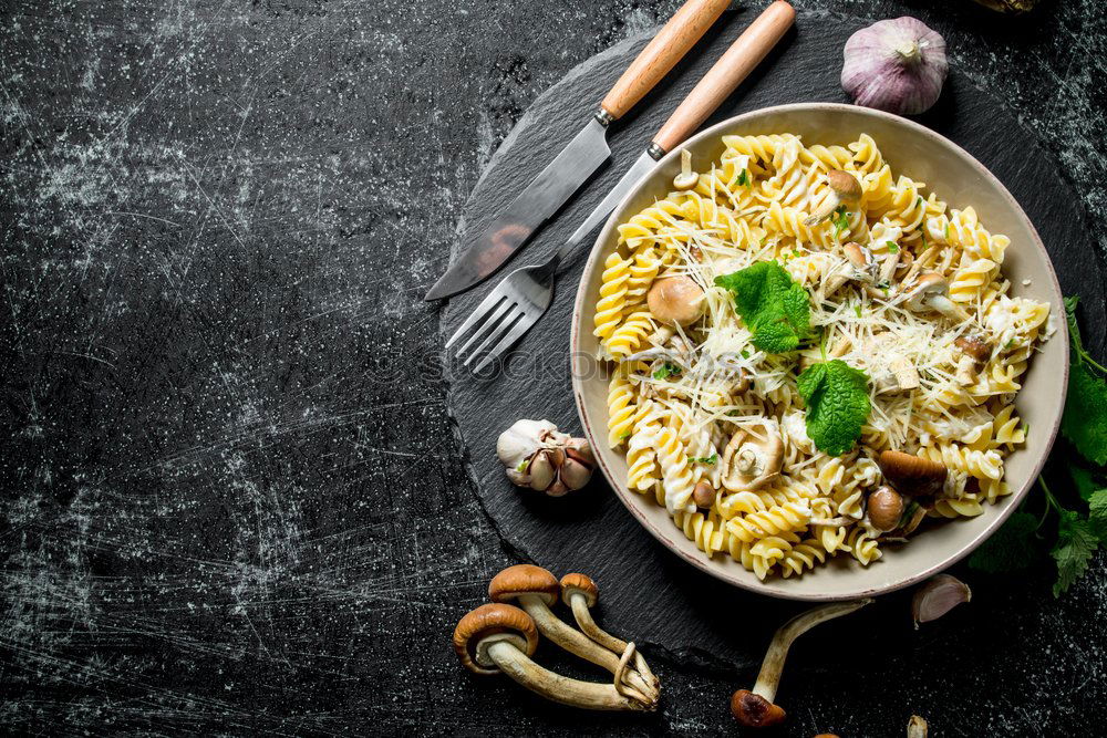 Similar – Image, Stock Photo Tortellini pasta with creamy sauce