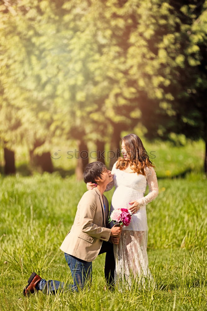 Similar – happy lovers on Holiday in the alps mountains