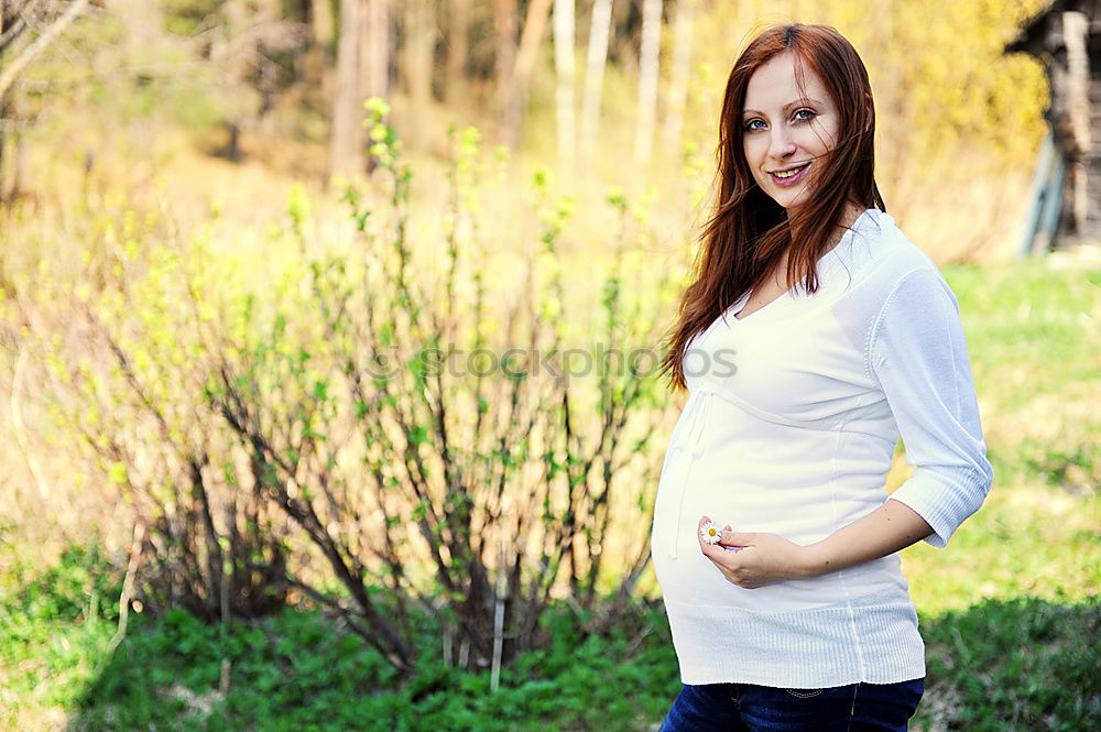 Similar – Image, Stock Photo pregnant Feminine