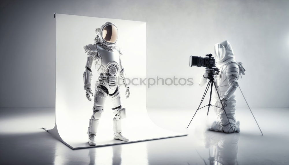 Similar – Image, Stock Photo young woman looks through binoculars
