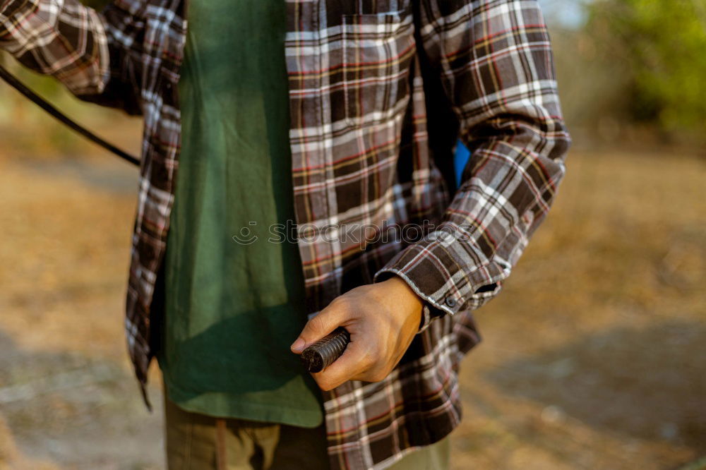 Similar – Image, Stock Photo Portrait of a hipster guy putting silly face