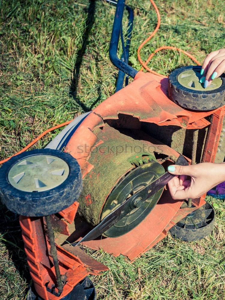 Similar – Fixing scooters with a touch of the finger.