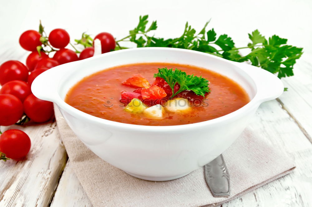 Similar – Cold gazpacho soup