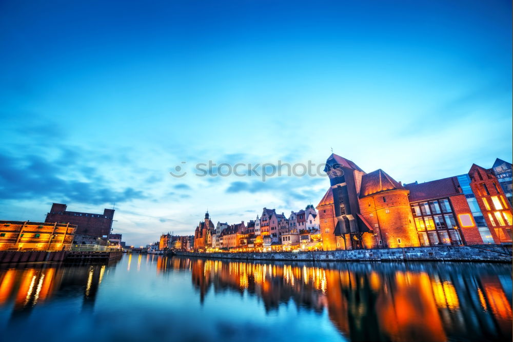 Similar – Image, Stock Photo shipping Town Capital city