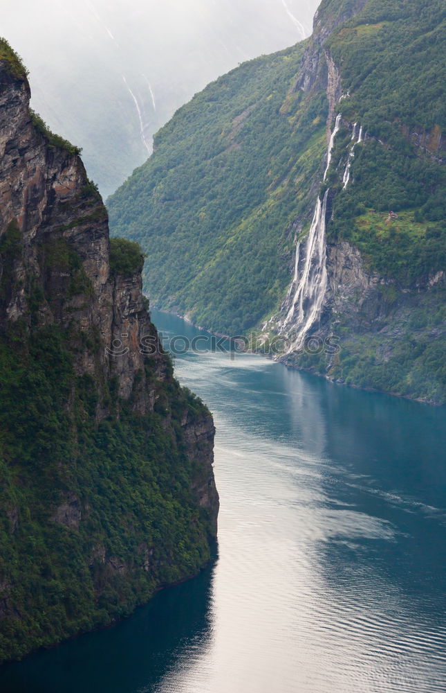 Similar – Image, Stock Photo Geirangerfjord Relaxation