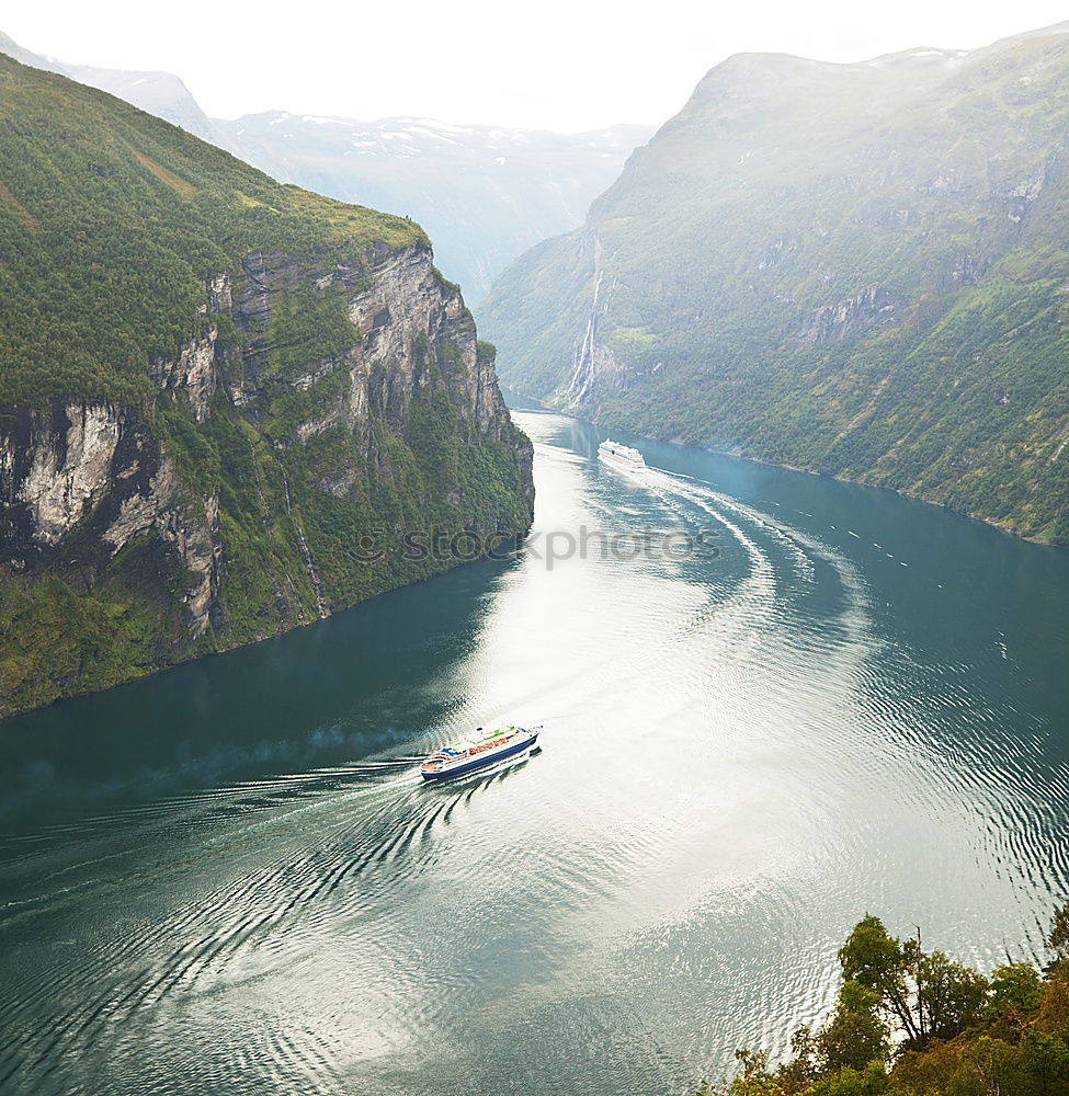 Similar – View of the Geirangerfjord