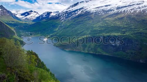 Similar – View of the Geirangerfjord in Norway