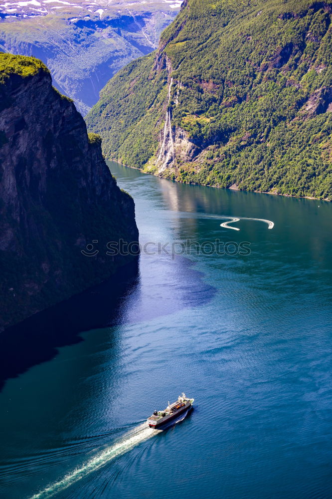 Similar – Image, Stock Photo Geirangerfjord Relaxation