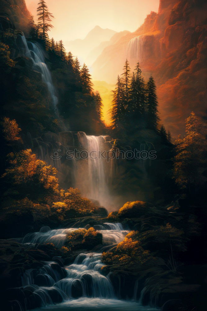 Similar – Image, Stock Photo Multnomah Falls, Columbia, USA