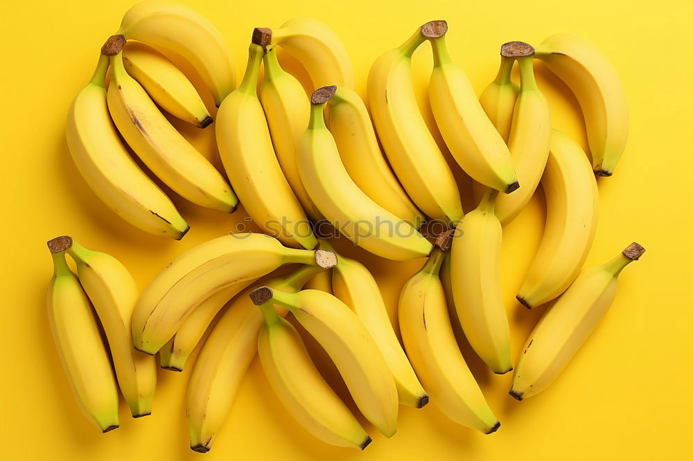 Similar – Jammy banana halves on yellow