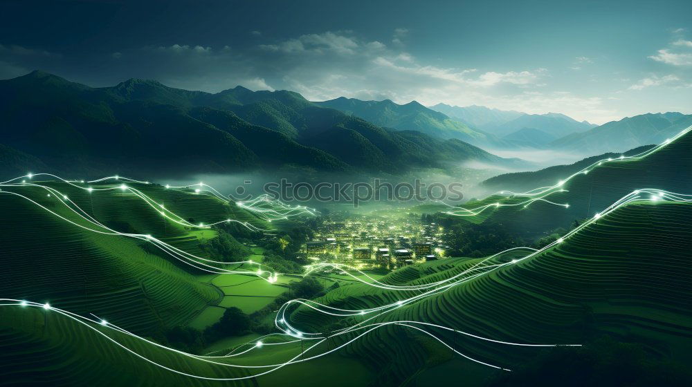 Similar – Mountains blue-green