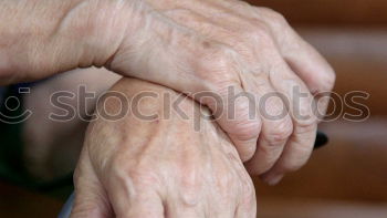 Similar – Image, Stock Photo A Detail of An Old Woman Hands On Her Traditional Skirt