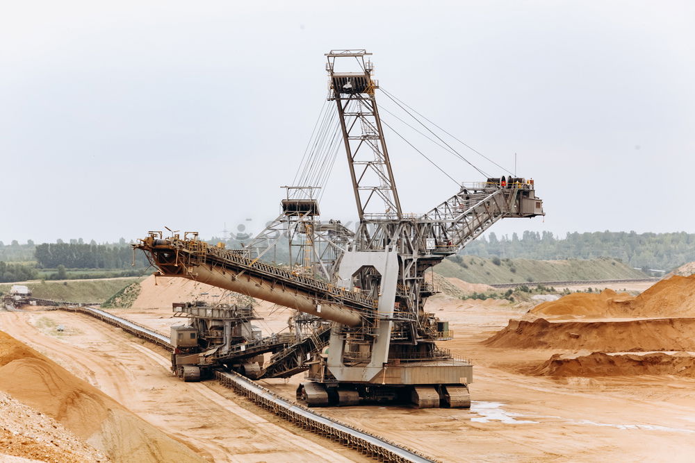 Similar – Image, Stock Photo Bucket wheel excavator in the Garzweiler 2 open pit mine