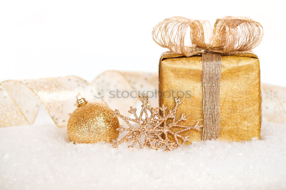 Similar – Image, Stock Photo Christmas present on snow