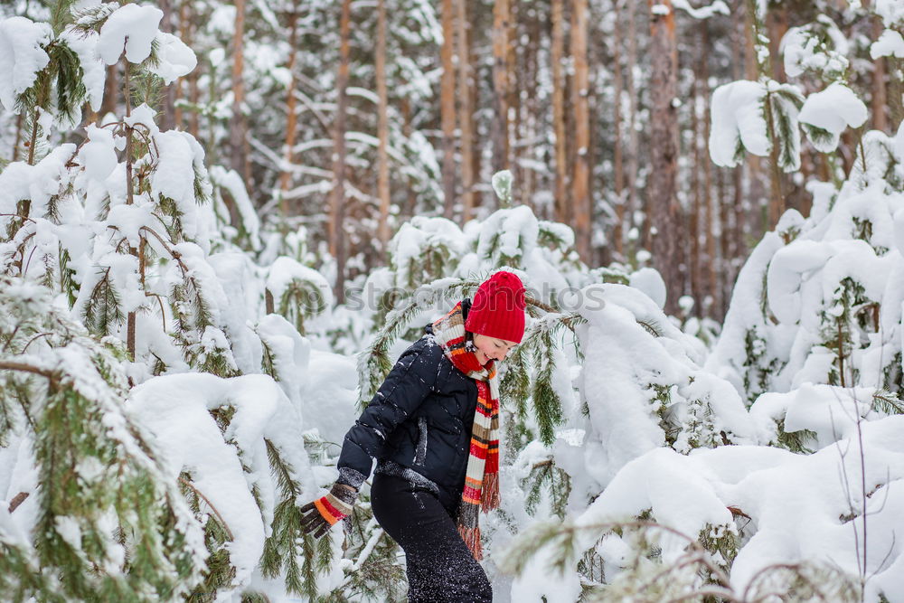 Similar – Family spending time together walking outdoors in winter